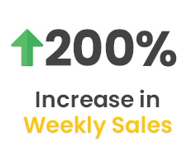 Increase in Weekly Sales