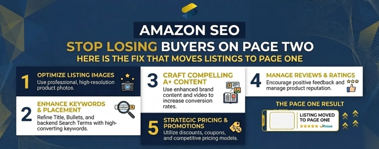 Amazon SEO that Moves Listing to Page 1