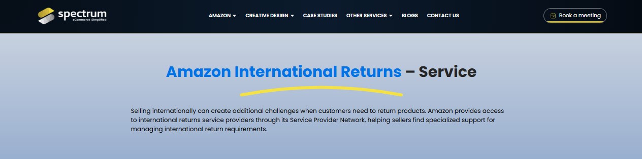 Amazon International Returns Service