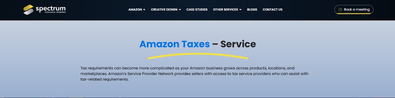 Amazon Taxes Service
